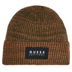 Czapka Guess. Zielone czapki zimowe Guess, z aplikacjami. Za 169.99 zł.