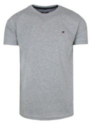 T-Shirt Szara Jednokolorowa, Męski, Koszulka, Krótki Rękaw, U-neck. Szare bluzki z długim rękawem Red Way, l, bez wzorów, z bawełny, bez kołnierzyka, bez ramiączek. Za 115.00 zł.