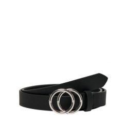 Pasek Only Rasmi ze sztucznej skóry czarny. Czarne paski Only, bez wzorów, ze skóry. Za 63.41 zł.