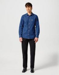 WRANGLER MĘSKA KOSZULA 1 PKT SHIRT DARK STONE 112357190 W5X2015411. Koszule Wrangler, m, bez wzorów, bez kołnierzyka, bez ramiączek. Za 179.99 zł.