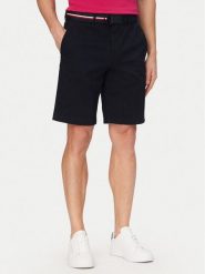 Tommy Hilfiger Szorty materiałowe Denton MW0MW42349 Granatowy Slim Fit. Niebieskie szorty Tommy Hilfiger, m, bez wzorów, z bawełny. Za 369.99 zł.