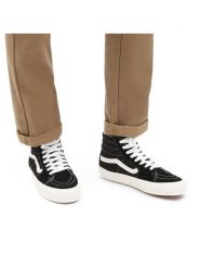 Vans Skórzane sneakersy "SK8-Hi" w kolorze czarnym rozmiar: 43. Czarne buty sportowe casual Vans, bez wzorów, ze skóry, bez zapięcia. Za 212.45 zł.