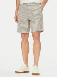 Tommy Hilfiger Szorty materiałowe Dover Seersucker MW0MW42359 Beżowy jasny Slim Fit. Brązowe szorty Tommy Hilfiger, m, bez wzorów, z bawełny. Za 409.99 zł.