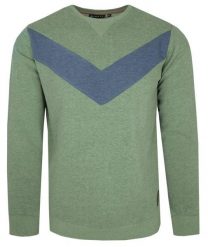 Miękka i Wygodna Bluza Męska - Zielona, Pasek. Zielone bluzy Minute, m, bez wzorów, z bawełny, bez kaptura. Za 148.00 zł.