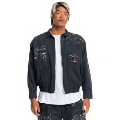 Kurtka wiatrówka męska Quiksilver x Stranger Things Mens Upside Down. Szare kurtki Quiksilver, l, bez wzorów, z softshellu, bez kaptura. W wyprzedaży za 291.00 zł.
