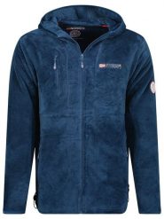 Geographical Norway Kurtka polarowa "Upload" w kolorze granatowym rozmiar: XXL. Niebieskie kurtki Geographical Norway, xxl, z aplikacjami, z materiału, bez kaptura. Za 166.88 zł.