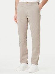 Calvin Klein Jeans Spodnie materiałowe LV04RF618G Beżowy Slim Fit. Brązowe spodnie materiałowe Calvin Klein Jeans, m, bez wzorów, z bawełny. Za 369.99 zł.