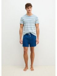 Marc O´Polo Bodywear Piżama w kolorze błękitno-niebieskim rozmiar: M. Niebieskie piżamy m, bez wzorów, z bawełny, bez ramiączek. Za 124.95 zł.