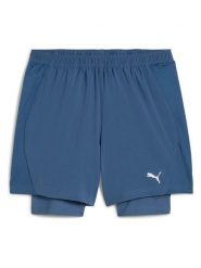 Puma Szorty 2w1 "Velocity" w kolorze niebieskim do biegania rozmiar: L. Niebieskie szorty Puma, l, bez wzorów, z materiału, sportowe. Za 97.45 zł.