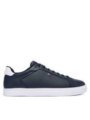 Tommy Hilfiger Sneakersy Icon Court FM0FM05946 Granatowy. Niebieskie buty sportowe casual Tommy Hilfiger, bez wzorów, ze skóry, bez zapięcia. Za 409.99 zł.