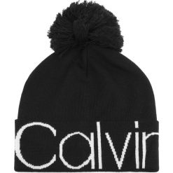Czapka CALVIN KLEIN - Pom Pom Beani K50K504115 001. Czarne czapki zimowe marki CALVIN KLEIN, z materiału. Za 199.00 zł.