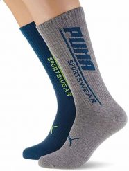 Skarpety Męskie Puma Seasonal Sportwear Skarpety Zielone 43-46. Niebieskie skarpetki sportowe Puma, bez wzorów, z bawełny. Za 111.99 zł.