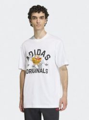 Adidas Koszulka w kolorze białym rozmiar: L. Białe bezrękawniki Adidas, l, bez wzorów, z bawełny, bez kołnierzyka, bez ramiączek. Za 116.32 zł.