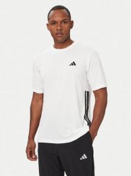 Adidas T-Shirt Workout Essentials Base 3-Stripes KD0699 Biały Regular Fit. Białe t-shirty sportowe Adidas, bez wzorów, z syntetyku, bez ramiączek, na fitness i siłownię. Za 128.99 zł.