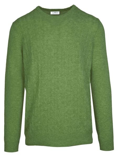 Malo Optimum Sweter w kolorze zielonym rozmiar: M. Zielone swetry nierozpinane Malo Optimum, m, bez wzorów, z kaszmiru, bez kołnierzyka, bez ramiączek. Za 457.95 zł.