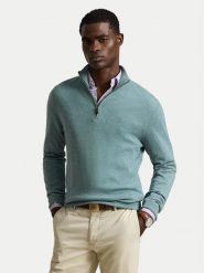 Polo Ralph Lauren Sweter 710876756500 Turkusowy Regular Fit. Niebieskie swetry rozpinane Polo Ralph Lauren, l, bez wzorów, z wełny, bez kołnierzyka, bez ramiączek. Za 1,018.99 zł.