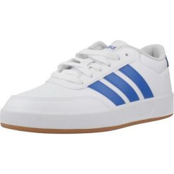 Buty ADIDAS BREAKNET 3.0 J Biały. Białe buty turystyczne Adidas, bez wzorów, z materiału, bez zapięcia, trekkingowe. Za 164.99 zł.