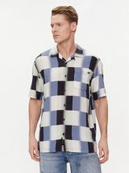 Vans Koszula Emory Ss Woven VN000G7E Niebieski Regular Fit. Niebieskie koszule Vans, m, bez wzorów, z wiskozy, bez kołnierzyka, bez ramiączek. Za 169.99 zł.