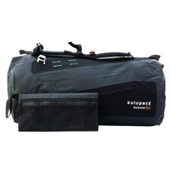 Wodoodporna torba podróżna - Rackham 80L - IP66. Czarne torby na ramię ZULUPACK, bez wzorów, z materiału, na ramię, bez dodatków. Za 1,039.99 zł.