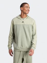 Adidas Bluza w kolorze zielonym rozmiar: XXL. Zielone bluzy Adidas, xxl, bez wzorów, z kapturem. Za 123.82 zł.