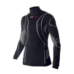 Kamizelka z golfem Biotex bioflex warm compression. Czarne golfy BIOTEX, bez wzorów, bez ramiączek. Za 367.00 zł.