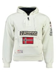 Geographical Norway Bluza "Gymclass" w kolorze białym rozmiar: 3XL. Białe bluzy Geographical Norway, xl, bez wzorów, z kapturem. Za 100.52 zł.