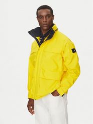 Tommy Hilfiger Kurtka przejściowa Regatta Mid Length Jacket MW0MW39200 Żółty Loose Fit. Żółte kurtki Tommy Hilfiger, m, bez wzorów, z syntetyku, bez kaptura. Za 1,279.00 zł.