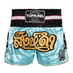 Spodenki treningowe Top King Kickboxing. Niebieskie krótkie spodenki sportowe TOP KING, s, bez wzorów. Za 199.99 zł.
