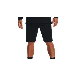 Męskie Spodenki Treningowe Under Armour Terry Short CzaRNe. Czarne krótkie spodenki sportowe Under Armour, m, bez wzorów, sportowe. Za 241.50 zł.