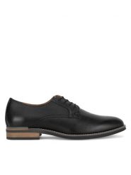 Gino Rossi Półbuty VITALE-01 MI08 Czarny. Czarne eleganckie półbuty Gino Rossi, bez wzorów, ze skóry, bez obcasa, bez zapięcia. Za 239.99 zł.