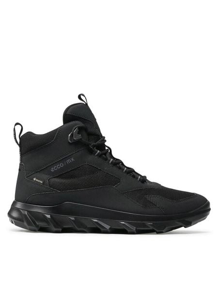 ECCO Trekkingi Mx Low Mid Gtx Tex GORE-TEX 82022451052 Czarny. Czarne botki sznurowane ecco, bez wzorów, z gore-texu, bez zapięcia. Za 639.99 zł.