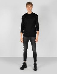 Takeshy Kurosawa Sweter | 83072 | Maglia F12 Taglio Over | Mężczyzna | Czarny. Czarne swetry nierozpinane Takeshy Kurosawa, m, bez wzorów, z dzianiny, bez kołnierzyka, bez ramiączek. W wyprzedaży za 329.00 zł.