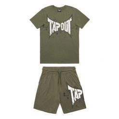 Zestaw koszulka i spodenki Tapout Dunlab. Białe krótkie spodenki sportowe TAPOUT, l, bez wzorów, z dresówki. Za 235.00 zł.
