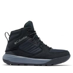 Trekkingi Columbia. Czarne buty trekkingowe Columbia, bez wzorów, bez zapięcia. Za 379.99 zł.