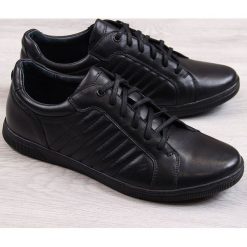 Półbuty męskie skórzane casual czarne Gregor 2006 - czarny. Eleganckie półbuty Gregor. Za 130.00 zł.