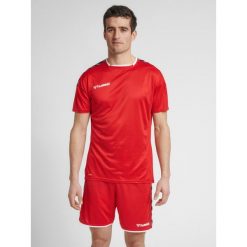Koszulka sportowa Poliestrowa T-shirt Hummel Authentic Poly Jersey. Szare t-shirty sportowe Hummel, bez wzorów, z dżerseju, bez ramiączek, na fitness i siłownię. Za 59.00 zł.