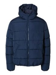 SELECTED HOMME Kurtka pikowana w kolorze granatowym rozmiar: S. Niebieskie kurtki Selected Homme, s, bez wzorów, bez kaptura. Za 145.94 zł.