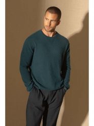 Perfect Cashmere Kaszmirowy sweter "Soan" w kolorze zielonym rozmiar: XL. Zielone swetry nierozpinane Perfect Cashmere, xl, bez wzorów, z kaszmiru, bez kołnierzyka, bez ramiączek. Za 482.03 zł.