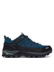 CMP Trekkingi Rigel Low Wp 3Q13247 Niebieski. Niebieskie buty trekkingowe CMP, bez wzorów, ze skóry, bez zapięcia. Za 479.99 zł.