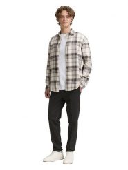 Tom Tailor Koszula - Relaxed fit - w kolorze kremowym rozmiar: L. Brązowe koszule Tom Tailor, l, bez wzorów, z bawełny, bez kołnierzyka, bez ramiączek. Za 70.08 zł.