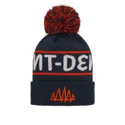 Czapka z pomponem Macron RWC France 2023 St Denis. Niebieskie czapki zimowe Macron, bez wzorów. Za 170.00 zł.