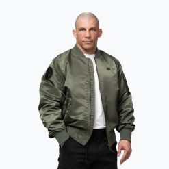 Kurtka męska Pitbull Akron MA1 Flight. Zielone kurtki PITBULL, m, bez wzorów, z poliamidu, bez kaptura. Za 309.99 zł.