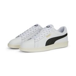 Sneakersy Smash 3.0 L PUMA White Black Gold Frosted Ivory beige. Białe buty sportowe casual Puma, bez wzorów, z gumy, bez zapięcia. Za 245.00 zł.