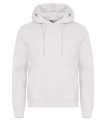 Clique Miami Hoody – bluza z kapturem z bawełny i recyklingowanego poliestru. Białe bluzy z kapturem CLIQUE, m, bez wzorów, z bawełny, z kapturem. Za 173.55 zł.