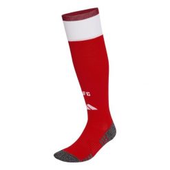Domowe getry Arsenal FC 26/27. Czerwone legginsy długie sportowe Adidas, l, bez wzorów, z bawełny, do biegania. Za 99.95 zł.