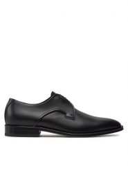Boss Półbuty Derrek Derb Ltptly 50514016 Czarny. Czarne eleganckie półbuty Boss, bez wzorów, ze skóry, bez obcasa, bez zapięcia. Za 2,569.00 zł.