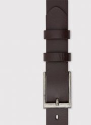 PAKO LORENTE – Pasek męski w kolorze brązowym. Brązowe paski Pako Lorente, bez wzorów, ze skóry, eleganckie. Za 74.99 zł.