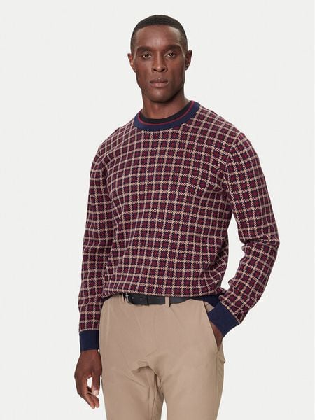 Gant Sweter 8050253 409 Bordowy Regular Fit. Czerwone swetry rozpinane GANT, m, bez wzorów, z bawełny, bez kołnierzyka, bez ramiączek. Za 389.99 zł.