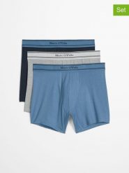 Marc O´Polo Bodywear Bokserki (3 pary) w kolorze niebiesko-szaro-granatowym rozmiar: S. Niebieskie bokserki s, bez wzorów. Za 88.95 zł.