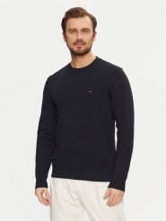 Tommy Hilfiger Bluza Essential MW0MW37237 Granatowy Regular Fit. Niebieskie bluzy Tommy Hilfiger, m, bez wzorów, z bawełny, bez kaptura. Za 259.99 zł.